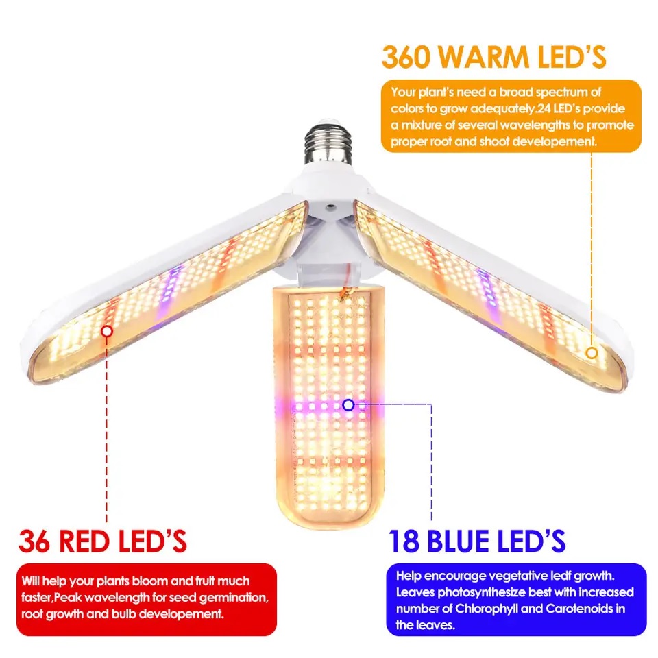 Grow Light 3 Wings - 150Watts