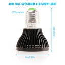 Grow Light Bulb - 40Watts مصباح ضوء نمو - 40 واط — Terra Garden Kuwait | تيرا غاردن الكويت