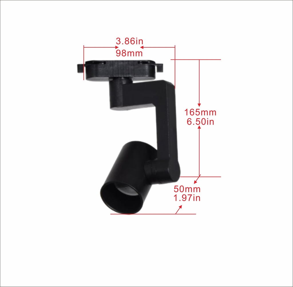 Track Lamp Holder for E27 Light حامل مصباح على قضيب لضوء E27 — Terra Garden Kuwait | تيرا غاردن الكويت