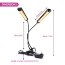 Grow Light Dual Heads - 100Watts ضوء نمو رأسان - 100 واط — Terra Garden Kuwait | تيرا غاردن الكويت