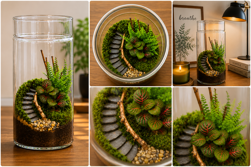 Forest Stairway Moss Terrarium تراريوم طحالب بدرج الغابة 