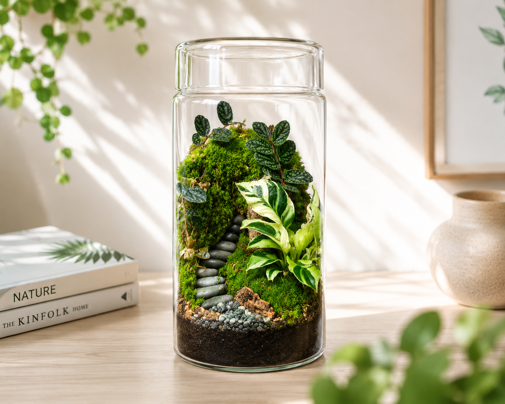 Forest Stairway Moss Terrarium تراريوم طحالب بدرج الغابة  