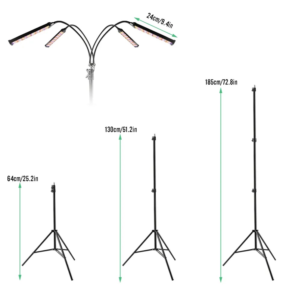 Grow Light with Tripod - 160Watts