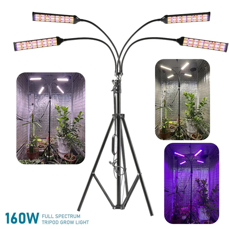 Grow Light with Tripod - 160Watts