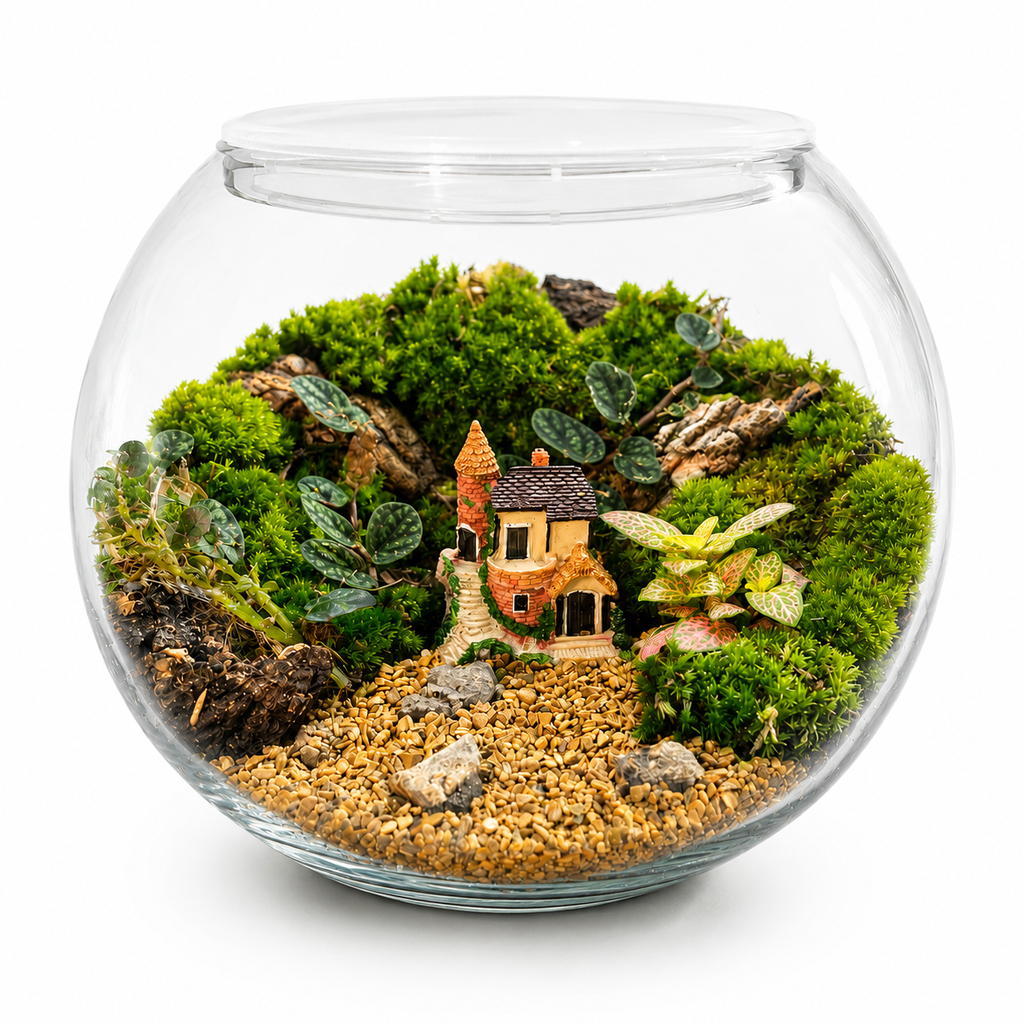 Enchanted Cottage Moss Terrarium تراريوم كوخ الطحالب الساحر