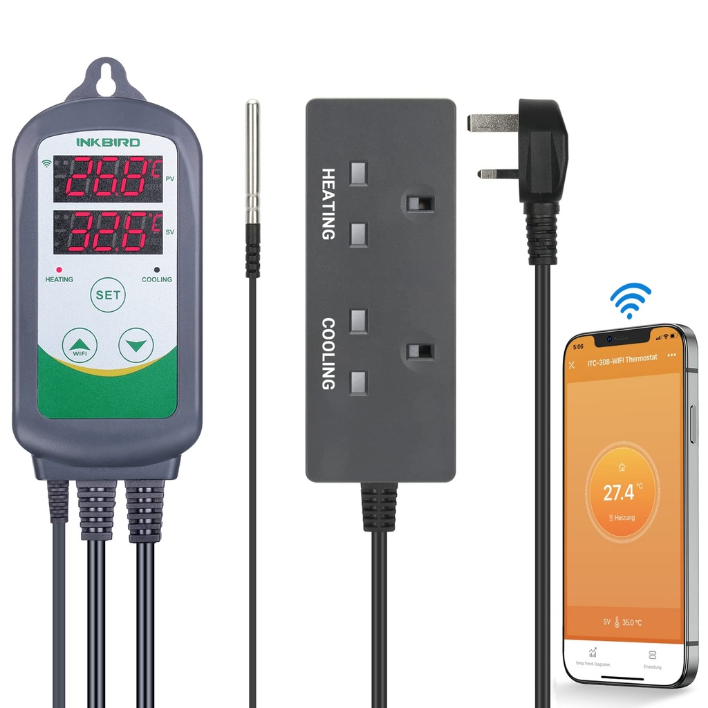 Inkbird Wifi Temperature Controller وحدة تحكم بدرجة الحرارة واي فاي إنكبيرد