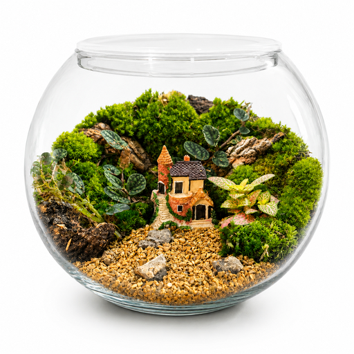 [TM-28] Enchanted Cottage Moss Terrarium تراريوم كوخ الطحالب الساحر